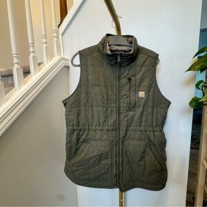 Carhartt WOMEN'S RAIN DEFENDER® RELAXED FIT MOCK-NECK VEST | SIZE L